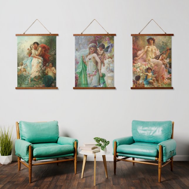 Tapisserie murale en bois (Salon)