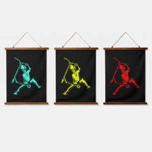 Tapisserie murale en bois