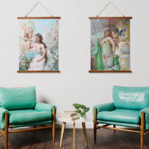 Tapisserie murale en bois