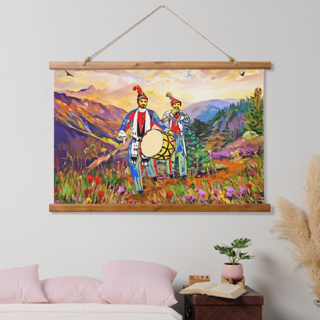 Tapisserie murale en bois de Zurna Dawola (Chambre à coucher)