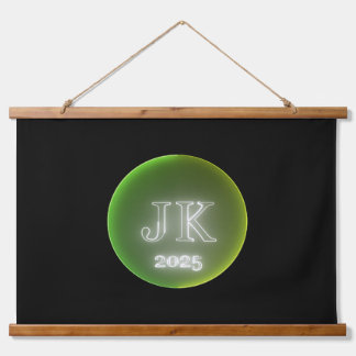 Tapisserie murale en bois jaune vert