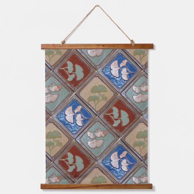 Tapisserie murale, feuilles Gingko (Recto)