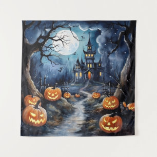 Tapisserie nocturne d'Halloween