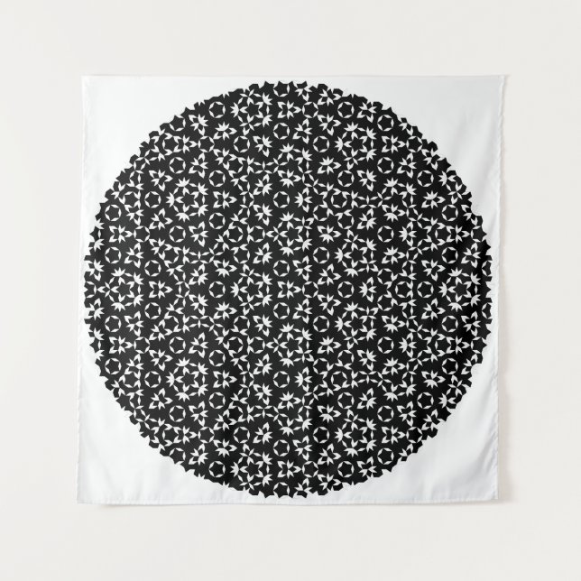 Tapisserie noir noir Motif Pénrose Mg0.25 (Devant)