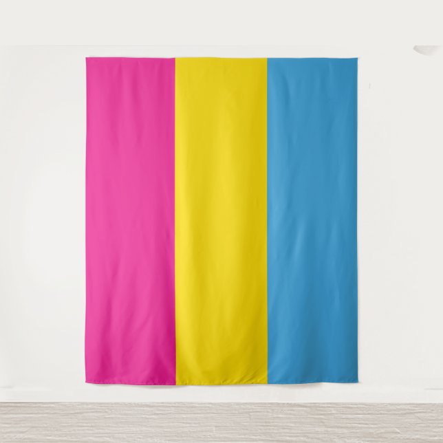 Tapisserie Pansexual de mur de drapeau (extra (Devant)