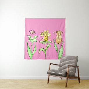 Tapisserie Pastel Fleurs de Printemps