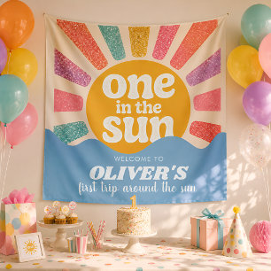 Tapisserie personnalisée One in the Sun pour anniv