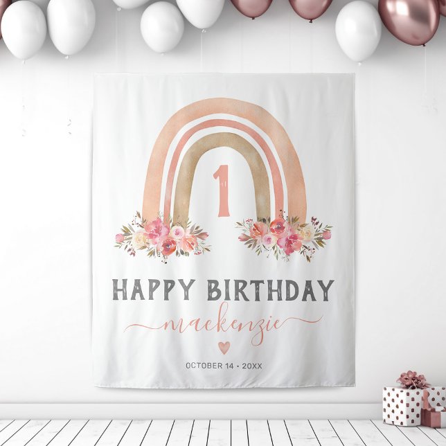 Tapisserie pour le premier anniversaire de fille B (Créateur téléchargé)