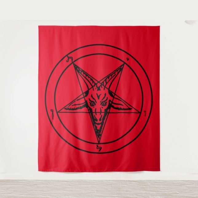 Tapisserie Red Baphomet (Devant)