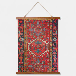Tapisserie rouge Motif antique Orientale