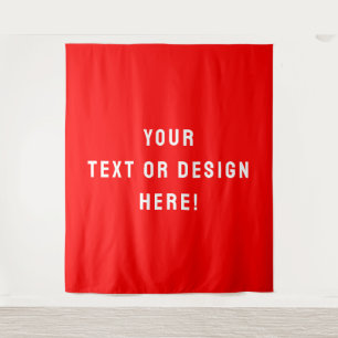 Tapisserie rouge XL personnalisée - Faites-la votr