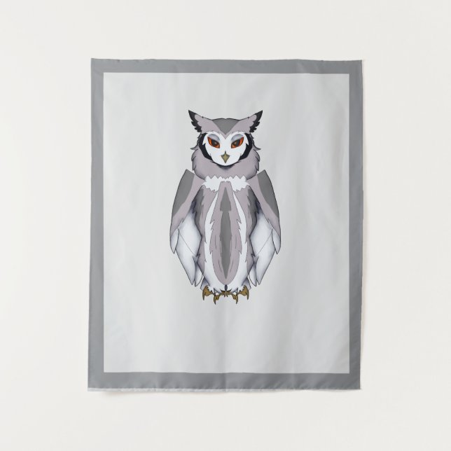 Tapisserie serene Owl Medium (50" x 60") (Devant)