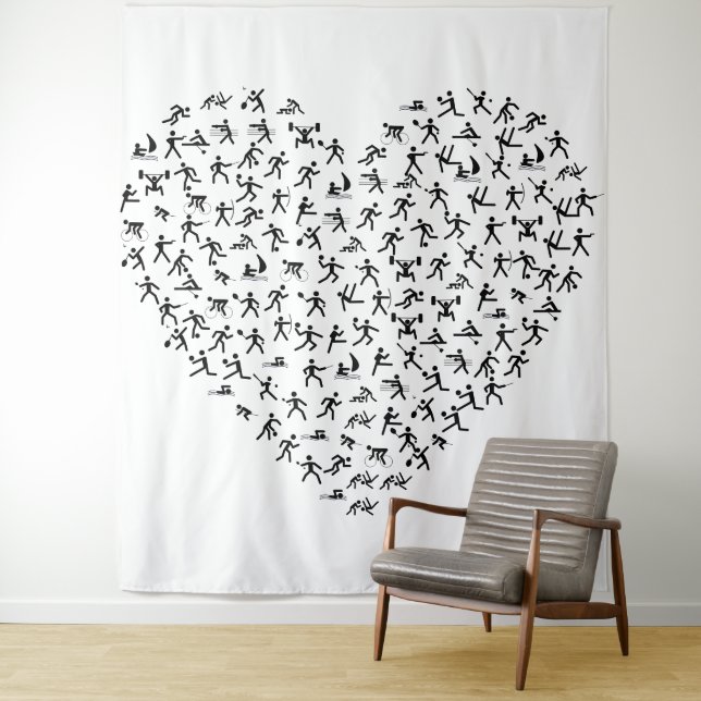 Tapisserie sportive (En situation)