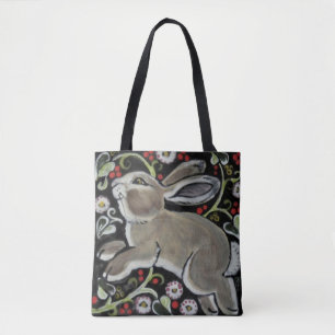 Tapisserie Style gris lapin mignon Sac fourre-tout