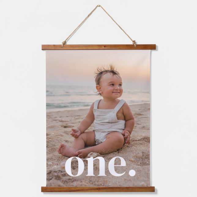 Tapisserie Suspendue 1er anniversaire Photo (Recto)
