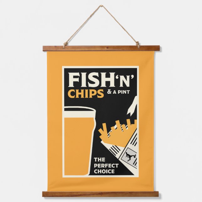 Tapisserie Suspendue 4 juin — Journée du poisson et de la chipe (Recto)