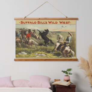 Tapisserie Suspendue Affiche de cow-boy de l'Ouest sauvage de Buffalo B