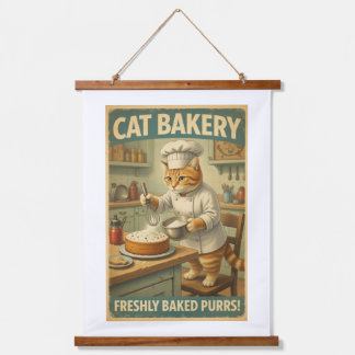 Tapisserie Suspendue Affiche de cuisine pour chat