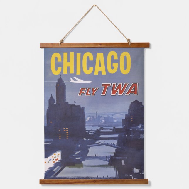 Tapisserie Suspendue Affiche Voyage Pour Les Vols Trans World Airlines (Recto)