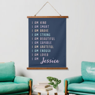 Tapisserie Suspendue Affirmations Positives Pour Les Femmes Personnalis