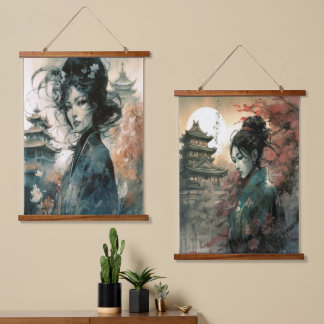 Tapisserie Suspendue Ài & Min Chinese Artwork Hanging Tapestry