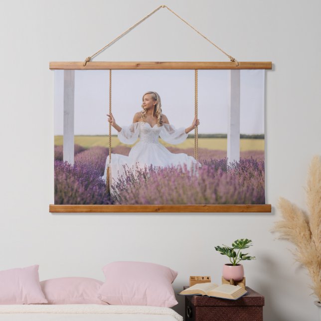 Tapisserie Suspendue AJOUTEZ VOTRE PROPRE PHOTO DIY BRIDE Image personn (Chambre à coucher)