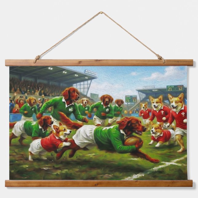 Tapisserie Suspendue Allez l'Irlande (Devant)