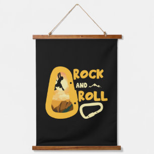 Tapisserie Suspendue Alpinisme Haut Sur La Vie