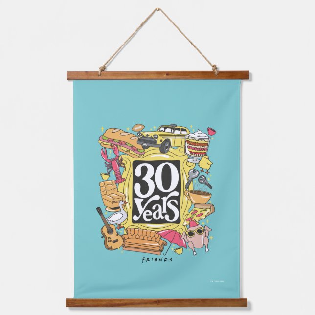 Tapisserie Suspendue AMIS™ | Graphique de 30 ans (Recto)