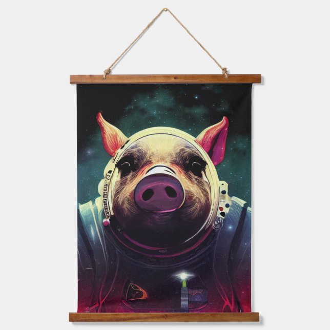 Tapisserie Suspendue Animal Astronaut Marche spatiale, Univers, espace, (Recto)