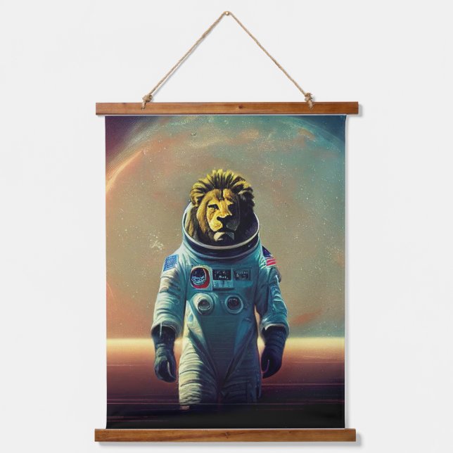 Tapisserie Suspendue Animal Astronaut Marche spatiale, Univers, espace, (Recto)