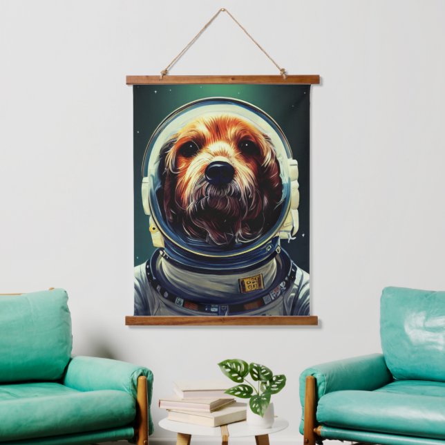 Tapisserie Suspendue Animal Astronaut Space walk, Univers, espace, chie (Salon)
