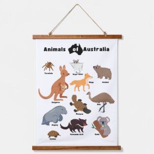 Tapisserie Suspendue Animaux de l'Australie faune australienne