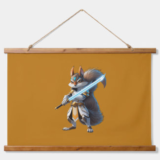 Tapisserie Suspendue Anime Samurai Squirrel Warrior