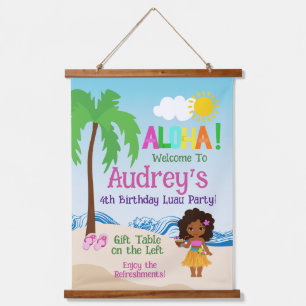 Tapisserie Suspendue Anniversaire Aloha Luau