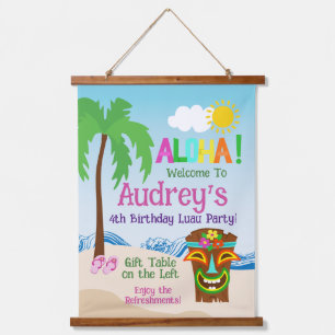 Tapisserie Suspendue Anniversaire d'Aloha Luau