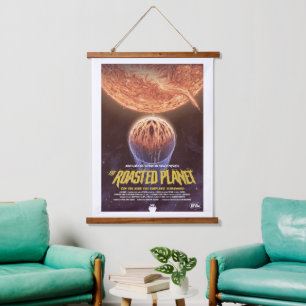 Tapisserie Suspendue Annonce De Film D'Horreur Sci-Fi, La Planète Rôtie