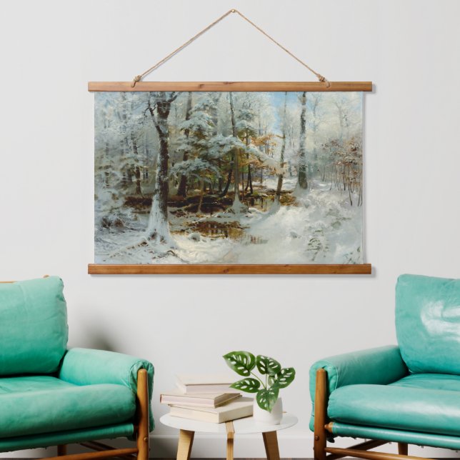 Tapisserie Suspendue Après-midi d'hiver calme par William Bliss Baker (Salon)