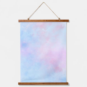 Tapisserie Suspendue Aquarelle Dreamy bleu rose