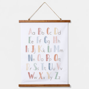Tapisserie Suspendue Arc en arc-en-ciel Alphabet ABC Classroom Decor