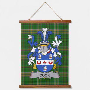 Tapisserie Suspendue Armoiries de la famille Cook irlandais Blason