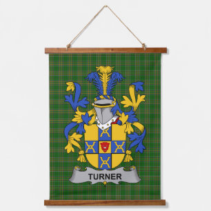 Tapisserie Suspendue Armoiries de la famille Irish Turner Blason de la