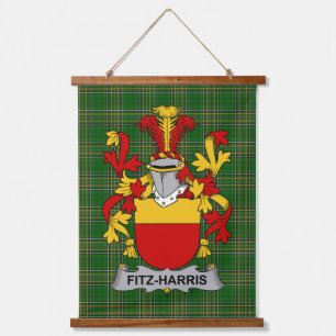Tapisserie Suspendue Armoiries irlandaises de Fitz-Harris Crest de fami