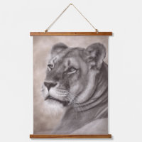 Art de faune de lionne dessiné à la main