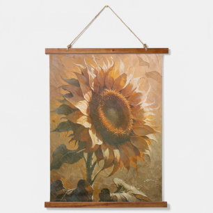 Tapisserie Suspendue Art de tournesol abstrait moderne