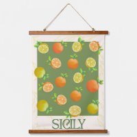 Art Mur Citrus Sicile | Orange et citron italiens