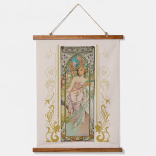 Tapisserie Suspendue Art Nouveau Alphonse Mucha - Réveil matinal