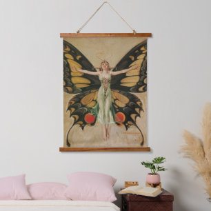 Tapisserie Suspendue Art nouveau "Le Flapper" Frank Xavier Leyendecker