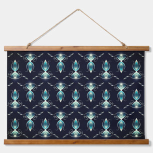 Tapisserie Suspendue Aspect élégant des pierres bleues avec lumière bri