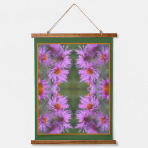 Tapisserie Suspendue Asters roses sauvages